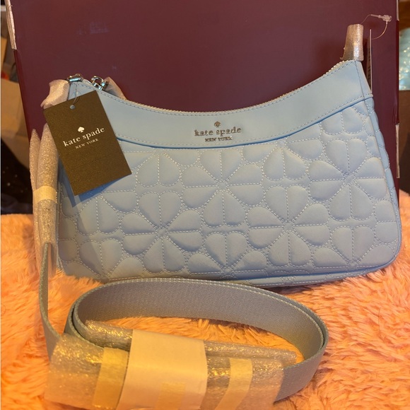 kate spade Handbags - Kate Spade Light Blue Quilted Purse